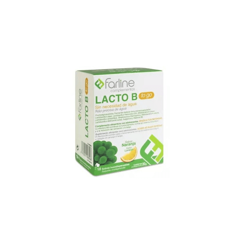 Farline Complementos Lacto B To Go 10 sobres bucodispersables 2g
